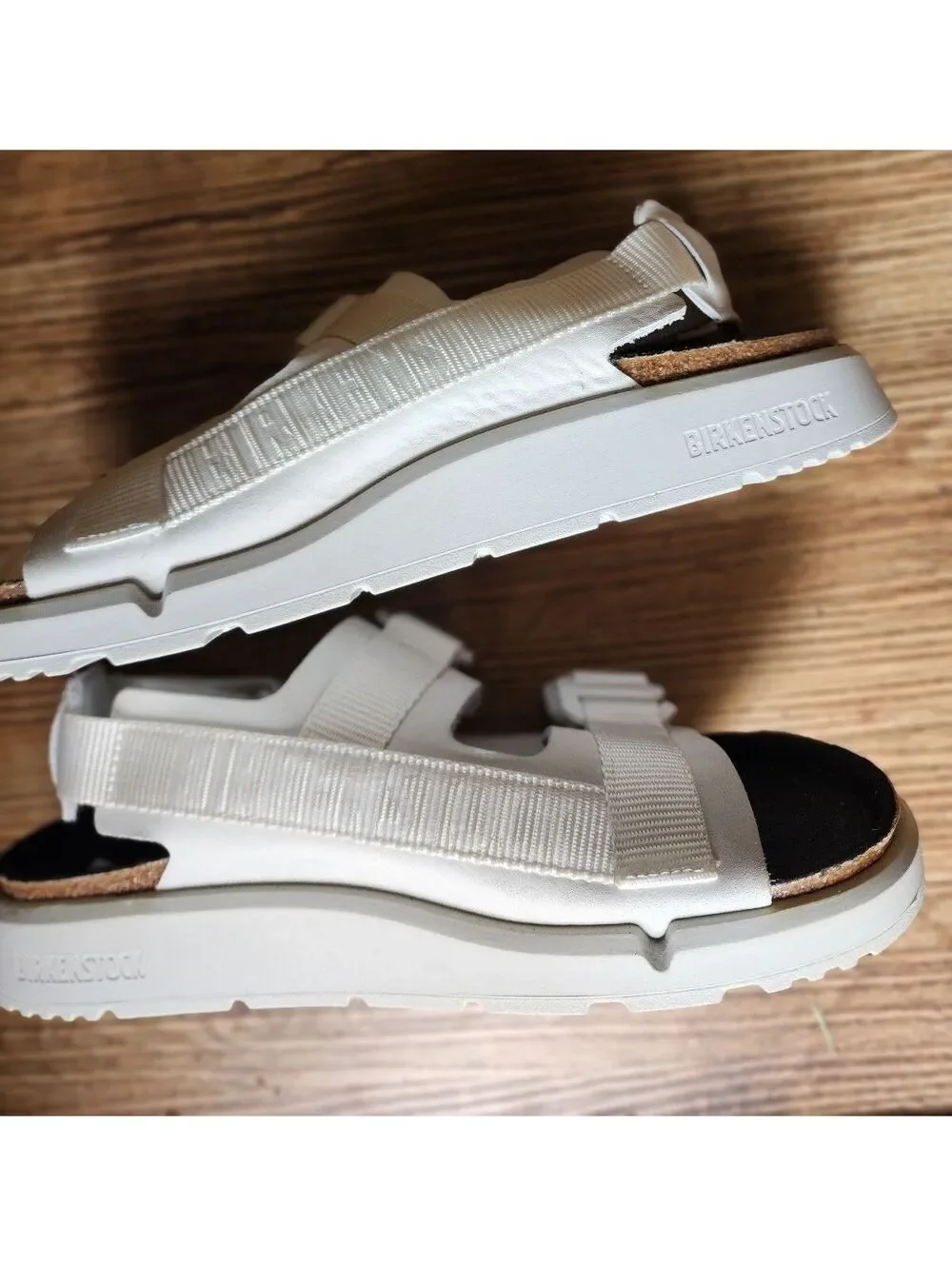 US 10-10.5 - Men's Birkenstock Shinjuku Sandal in Antique White Regular-Wide